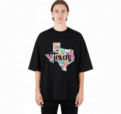 Texas Home State Pride Floral – DTF Transfer