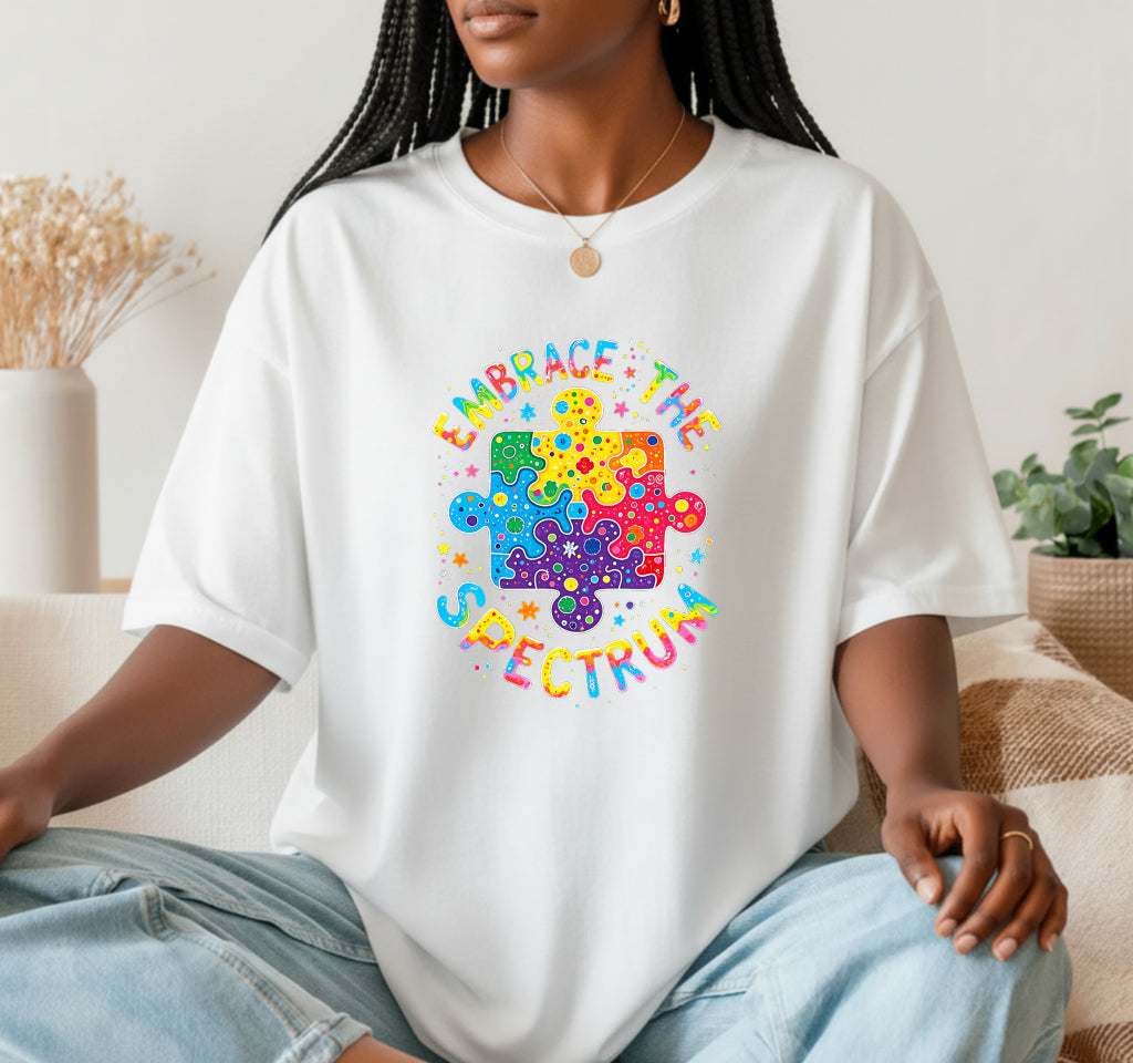 Autism Parent Never Gives Up – Autism Awareness DTF Transfer