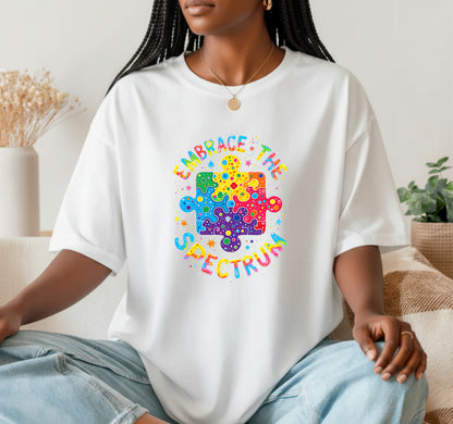 Autism Parent Never Gives Up – Autism Awareness DTF Transfer