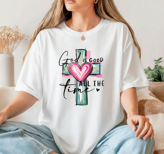 GOD JESUS Cross – Christian DTF Transfer