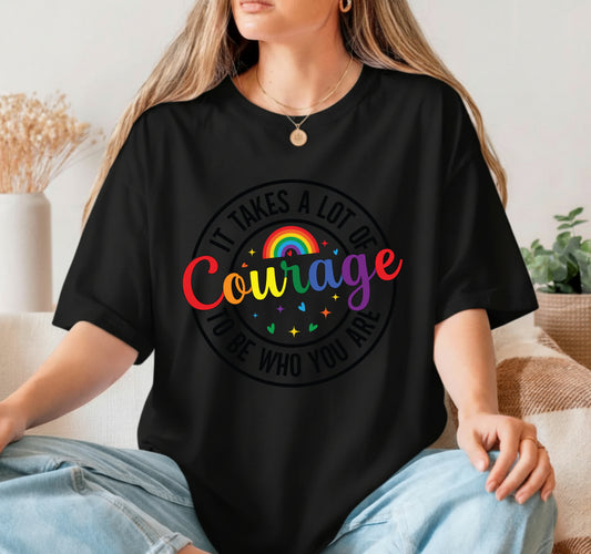 "LOVE IS LOVE" Rainbow Heart – Pride DTF Transfer