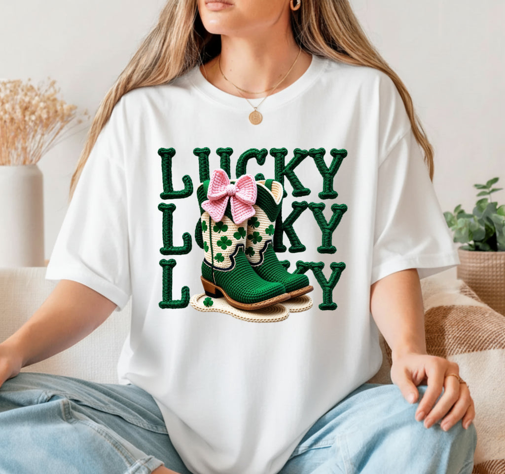 LUCKY VIBES – St Patrick day DTF Transfer