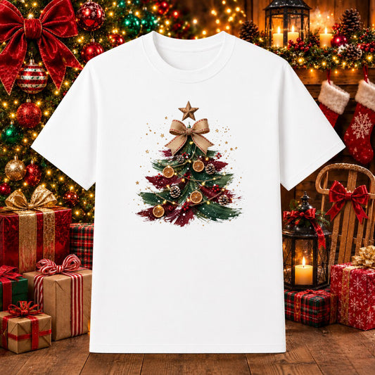 Decorated Christmas Tree – Christmas DTF Transfer – by Ink Rush – Premade Transfers – DTF Transfers, Apparel Decor