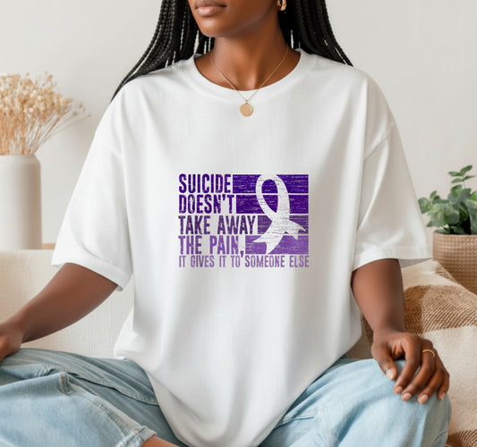 Semicolon Suicide Awareness Message – DTF Transfer