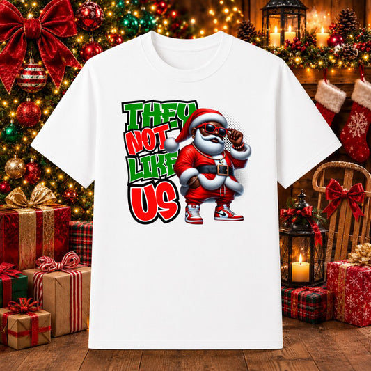 Distressed Santa Claus Face – Christmas DTF Transfer – by Ink Rush – Premade Transfers – Christmas, DTF Transfers
