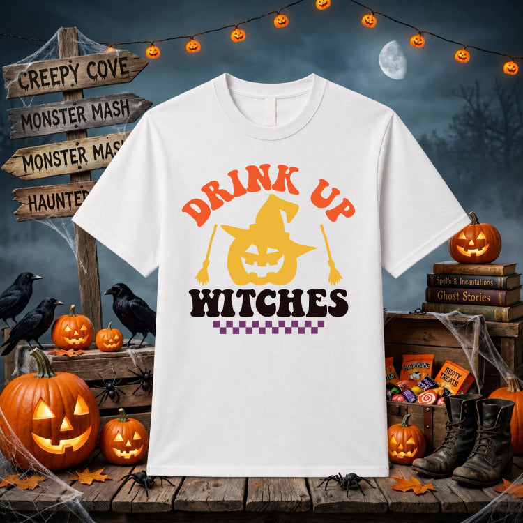 Drink Up Witches Halloween – DTF Transfer – by Ink Rush – Premade Transfers – DTF Transfers, Apparel Decor