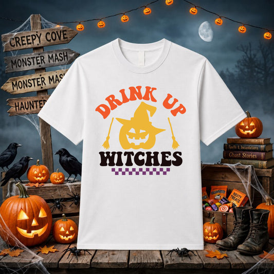 Drink Up Witches Halloween – DTF Transfer – by Ink Rush – Premade Transfers – DTF Transfers, Apparel Decor