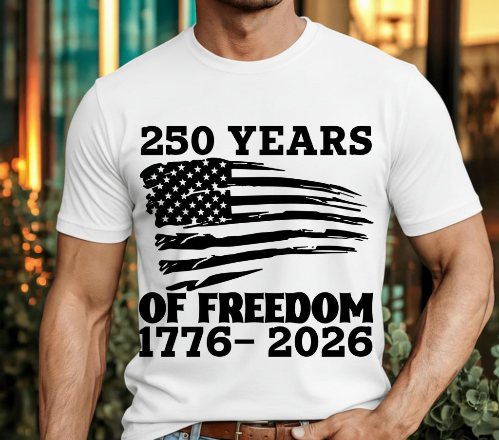 American Flag Heart – Patriotic DTF Transfer