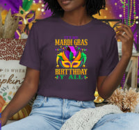 It's My Mardi Gras Birthday Y'all – Mardi Gras DTF Transfer