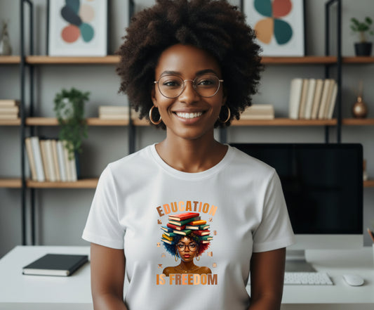 Afrocentric Woman Profile – Black History DTF Transfer