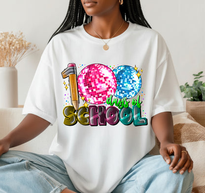 100 DAYS BRIGHTER Lightbulb – 100 Days of School DTF Transfer