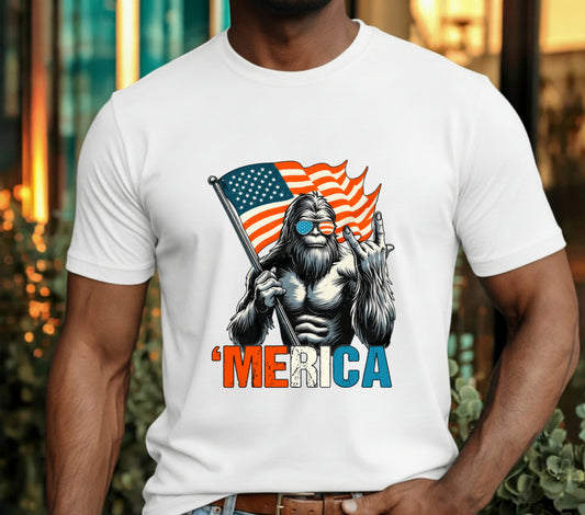 "Land of the Free" Distressed Flag – Patriotic 4th of July DTF Transfer