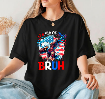 "HOME OF THE FREE BECAUSE OF THE BRAVE" Patriotic DTF Transfer
