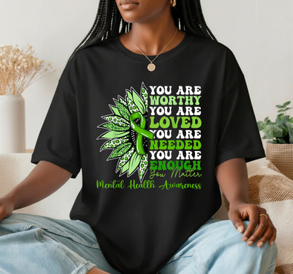 Motivational Support Warrior Mental Health Awareness – DTF Transfer