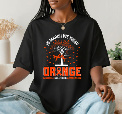 In March We Wear Orange Multiple Sclerosis Awareness – Awareness DTF Transfer