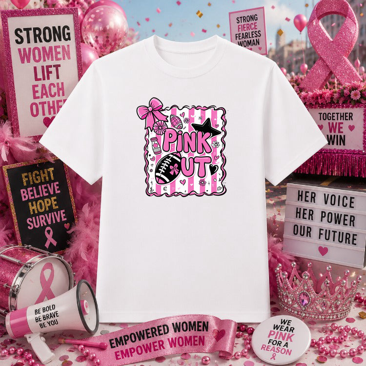 FAITH HOPE CURE – Breast Cancer Awareness DTF Transfer – by Ink Rush – Premade Transfers – Breast Cancer Awareness, DTF Tr...