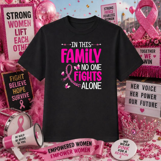 Faith Hope Love Pink Ribbon – Breast Cancer Awareness DTF Transfer – by Ink Rush – Premade Transfers – Breast Cancer Aware...