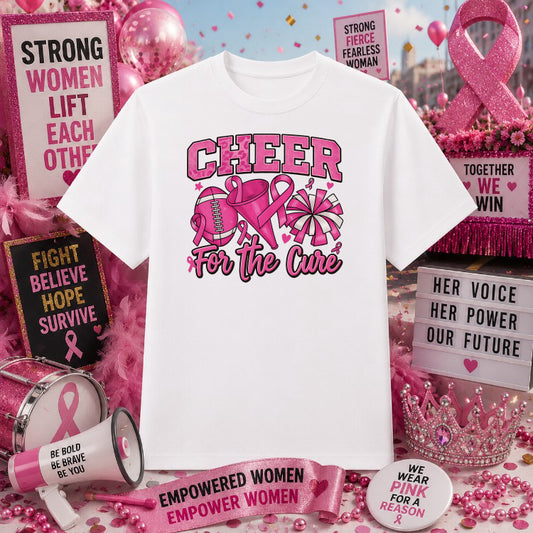 Faith Hope Love Ribbon – Breast Cancer Awareness DTF Transfer – by Ink Rush – Premade Transfers – Breast Cancer Awareness,...