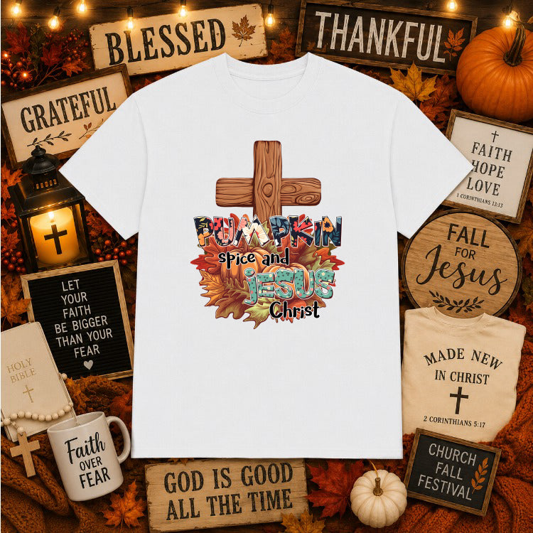 Fall Faith – Christian DTF Transfer – by Ink Rush – Premade Transfers – Christian, Religious