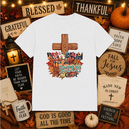 Fall Faith – Christian DTF Transfer – by Ink Rush – Premade Transfers – Christian, Religious