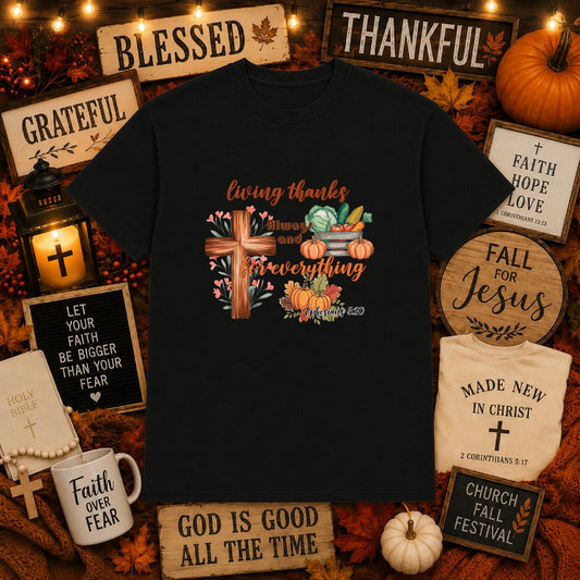 FALL FAITH – Christian DTF Transfer – by Ink Rush – Premade Transfers – Christian, Apparel Decor