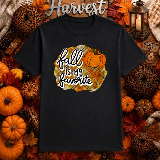 Fall is My Favorite – Autumn Apparel DTF Transfer – by Ink Rush – Premade Transfers – DTF Transfers, Apparel Decor