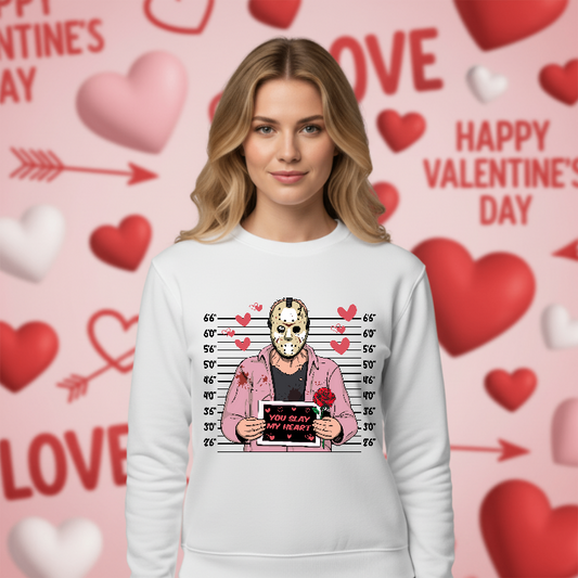 BE MINE" Floral Heart – Valentines DTF Transfer