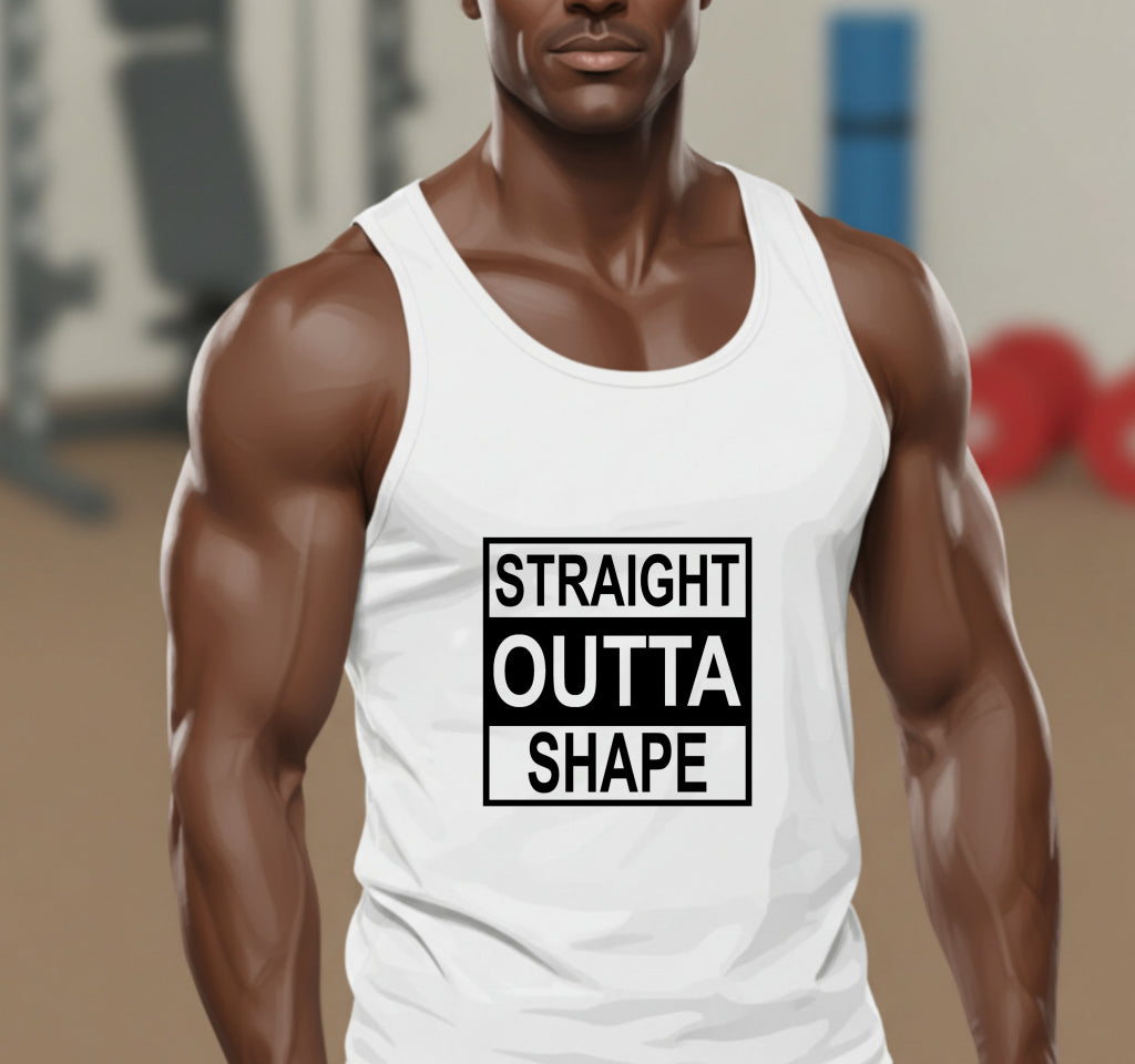 Straight Outta Shape – Gym Rat DTF Transfer