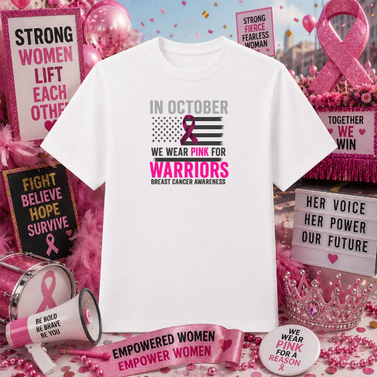 Fight for the Cure – Breast Cancer Awareness DTF Transfer – by Ink Rush – Premade Transfers – Breast Cancer Awareness, App...