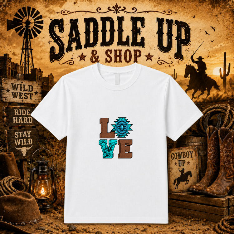Floral Cow Skull Western – DTF Transfer – by Ink Rush – Premade Transfers – Western, DTF Transfers