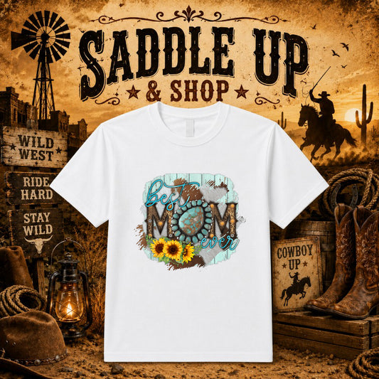 Floral Steer Skull – Western DTF Transfer – by Ink Rush – Premade Transfers – Western, Apparel Decor