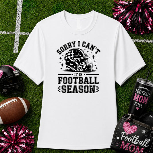 FOOTBALL MOM Distressed Ready-to-Press DTF Transfer – by Ink Rush – Premade Transfers – Football Mom, Sports