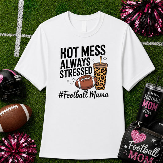 Football Mom Floral – Sports DTF Transfer – by Ink Rush – Premade Transfers – Football Mom, Sports