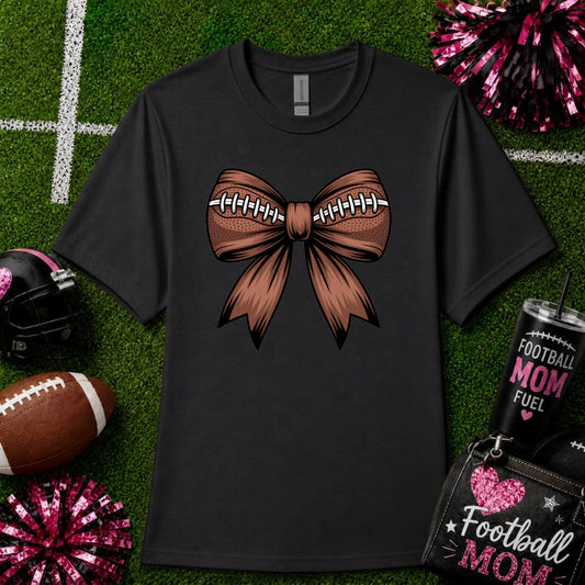 FOOTBALL MOM Helmet & Bow – Football DTF Transfer – by Ink Rush – Premade Transfers – Football Mom, Sports