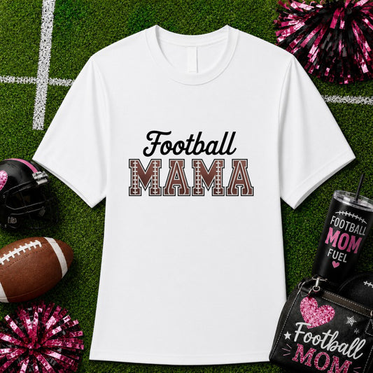FOOTBALL MOM Laces – Football Mom DTF Transfer – by Ink Rush – Premade Transfers – Football Mom, Sports Apparel