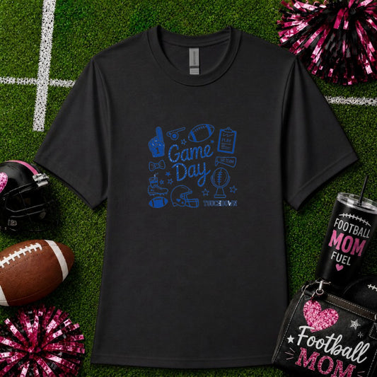 FOOTBALL MOM Leopard Heart – Football Mom DTF Transfer – by Ink Rush – Premade Transfers – Football Mom, Sports