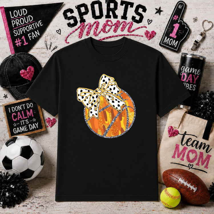 GAME DAY Basketball – Sports Mom DTF Transfer – by Ink Rush – Premade Transfers – Sports Mom, Apparel DTF