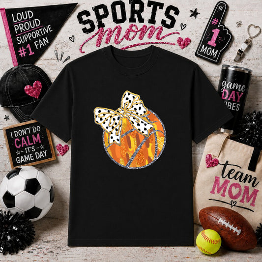 GAME DAY Basketball – Sports Mom DTF Transfer – by Ink Rush – Premade Transfers – Sports Mom, Apparel DTF
