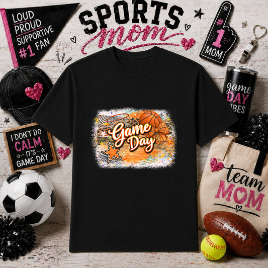 GAME DAY VIBES – Sports Mom DTF Transfer – by Ink Rush – Premade Transfers – Sports Mom, DTF Transfers