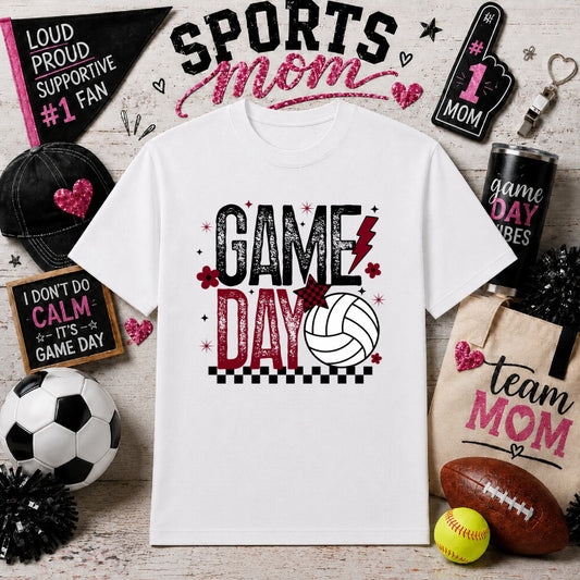 Gameday Vibes – Sports Mom DTF Transfer – by Ink Rush – Premade Transfers – Sports Mom, Apparel Decoration