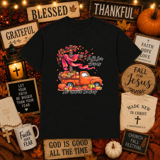 Give Thanks to the Lord For He Is Good – Christian Fall DTF Transfer – by Ink Rush – Premade Transfers – Christian, Appare...