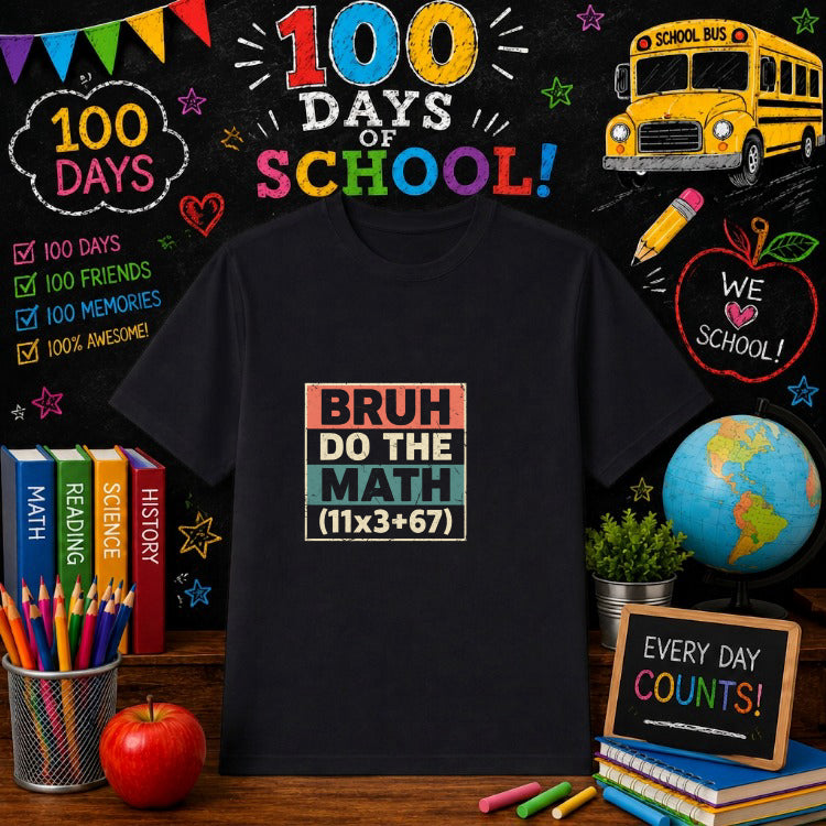 Happy 100th Day – 100 Days Of School DTF Transfer – by Ink Rush – Premade Transfers – 100 Days Of School, Education DTF