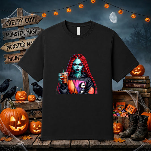 HAPPY HALLOWEEN Haunted Scene – DTF Transfer – by Ink Rush – Premade Transfers – DTF Transfers, Premade DTF