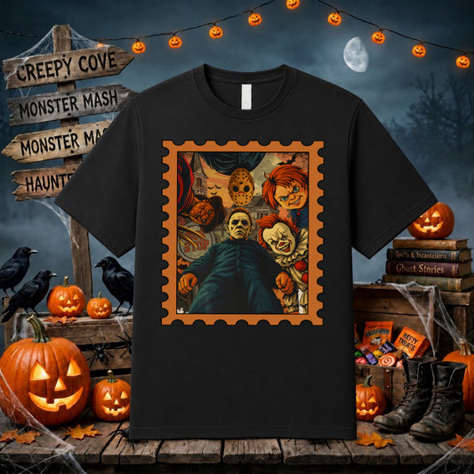 Happy Halloween Retro Patch – DTF Transfer – by Ink Rush – Premade Transfers – Halloween, DTF Transfers