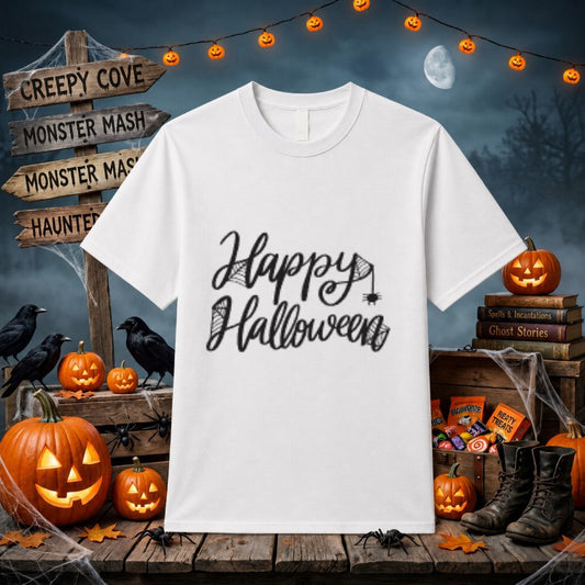 Happy Halloween Spooky House – Ready to Press DTF Transfer – by Ink Rush – Premade Transfers – DTF Transfers, Apparel Craf...