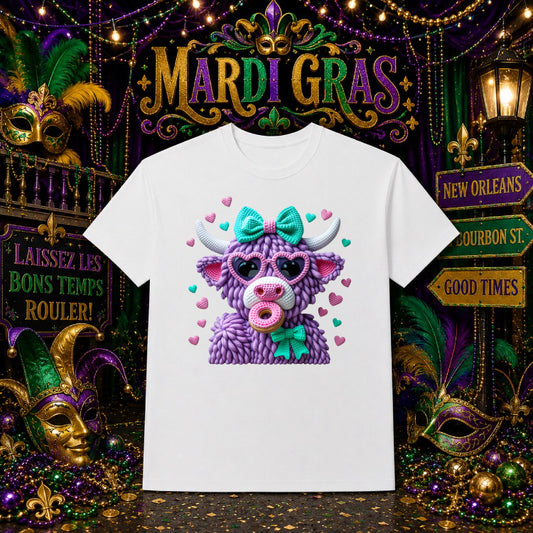 Happy Mardi Gras 2024 Jester Mask DTF Transfer – by Ink Rush – Premade Transfers – Mardi Gras, DTF Transfers
