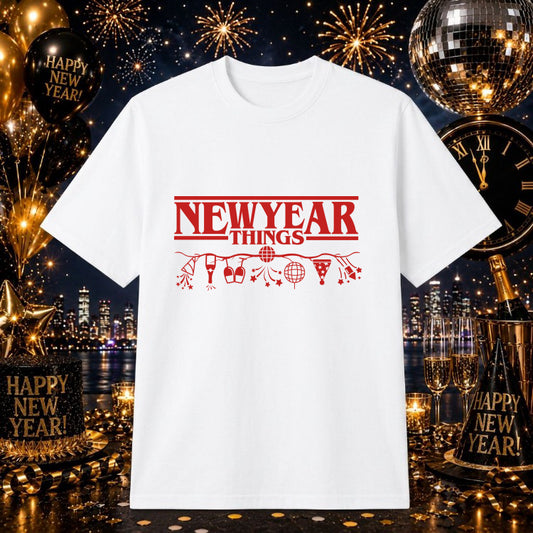 Happy New Year 2024 Sparkle – New Year DTF Transfer – by Ink Rush – Premade Transfers – New Year, Apparel Decoration