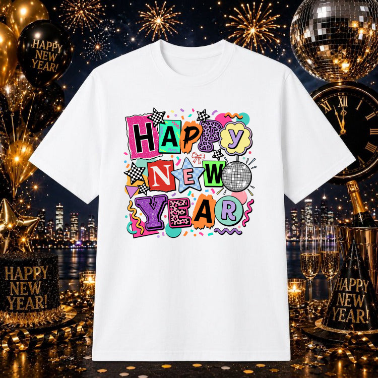Happy New Year 2027 – New Year DTF Transfer – by Ink Rush – Premade Transfers – Apparel Decor, Crafting Supplies