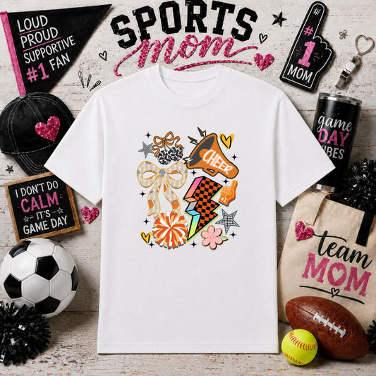 HEART OF THE TEAM – Sports Mom DTF Transfer – by Ink Rush – Premade Transfers – Sports Mom, Gameday