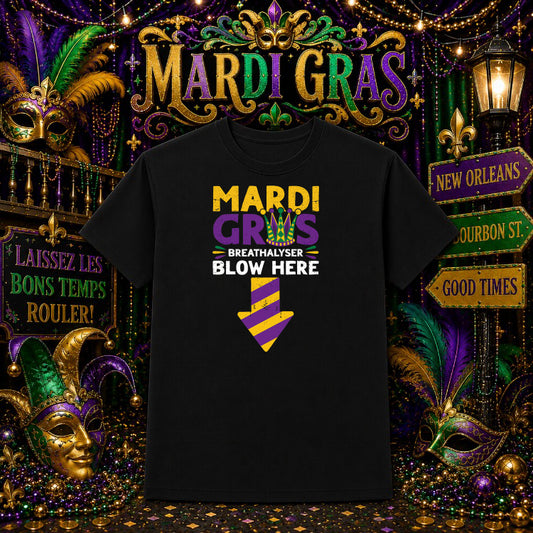 HELLO FAT TUESDAY – Mardi Gras DTF Transfer – by Ink Rush – Premade Transfers – Mardi Gras, Celebrations